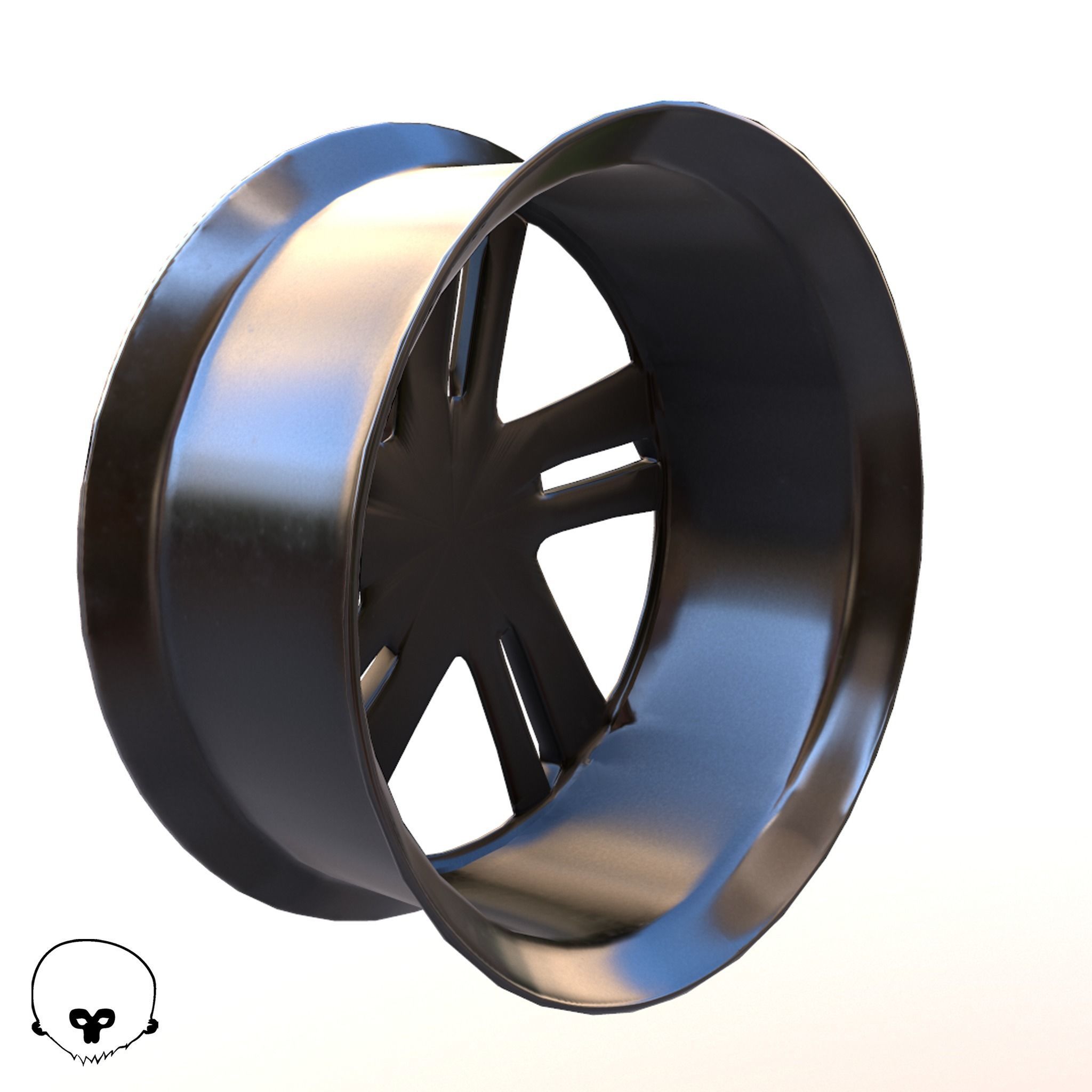 Sport Car Rim 4 Game-Ready 3D Model Low-poly 3D model_15