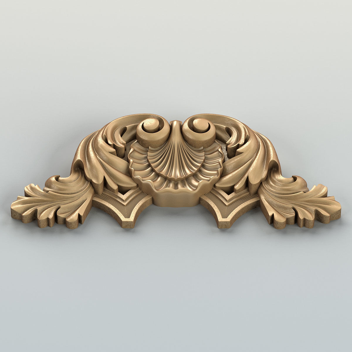 Carved decor central 044 3D model_3
