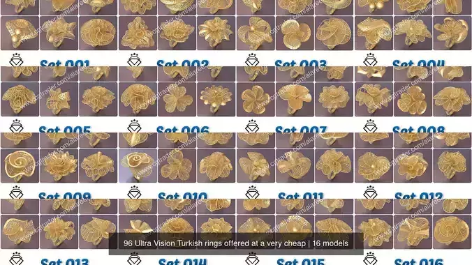 96 Ultra Vision Turkish rings offered at a very cheap