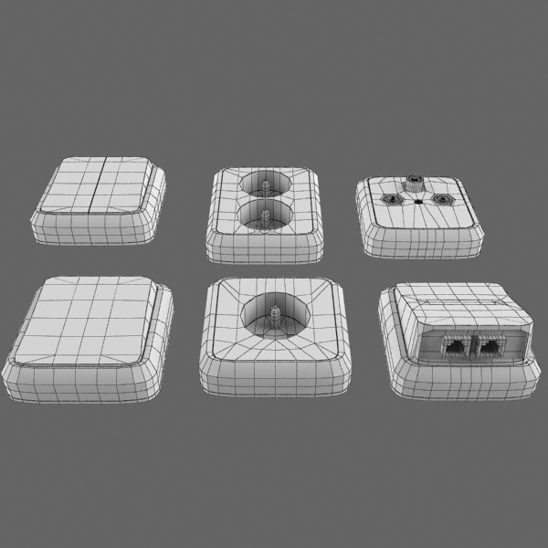 Socket Pack 3D model_7