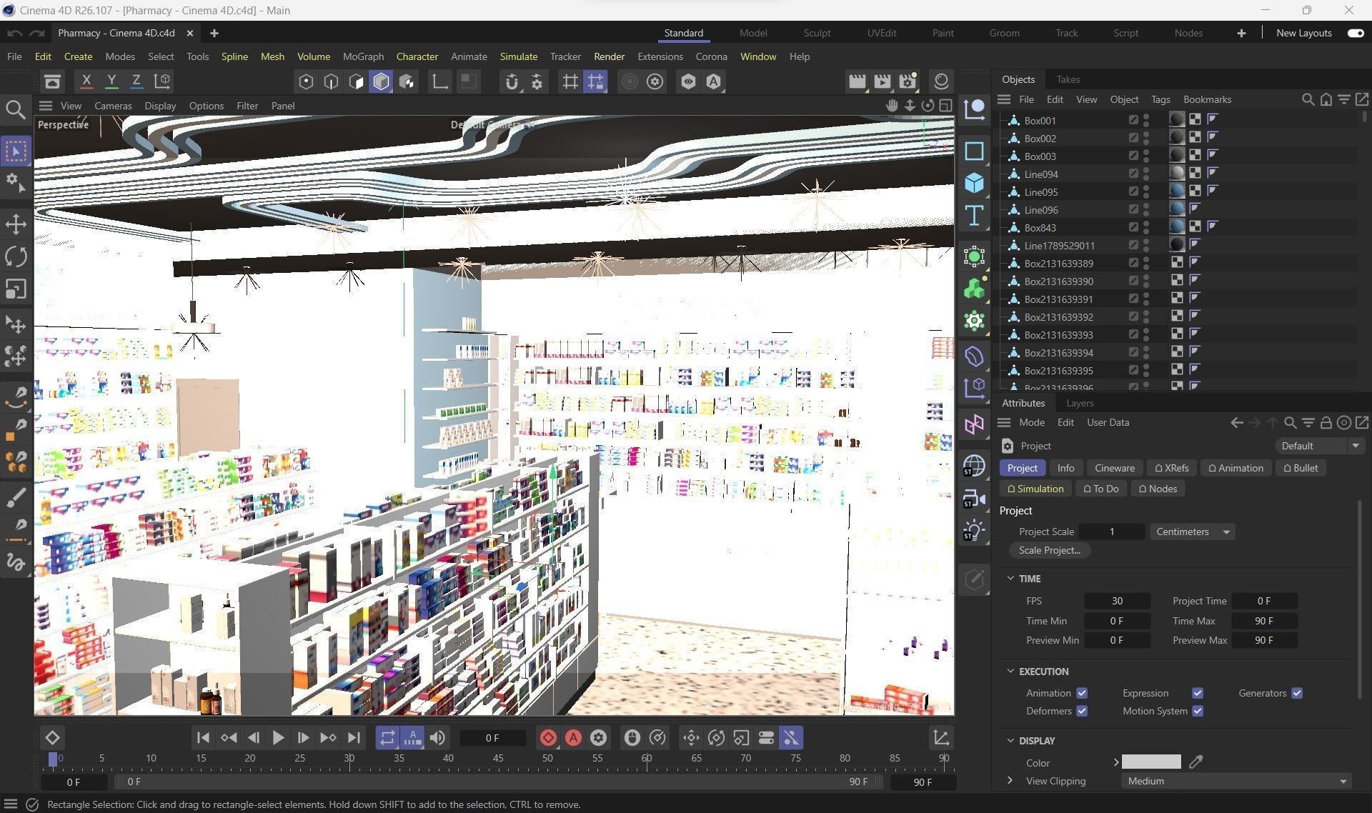 Pharmacy Low-poly 3D model Low-poly 3D model_8