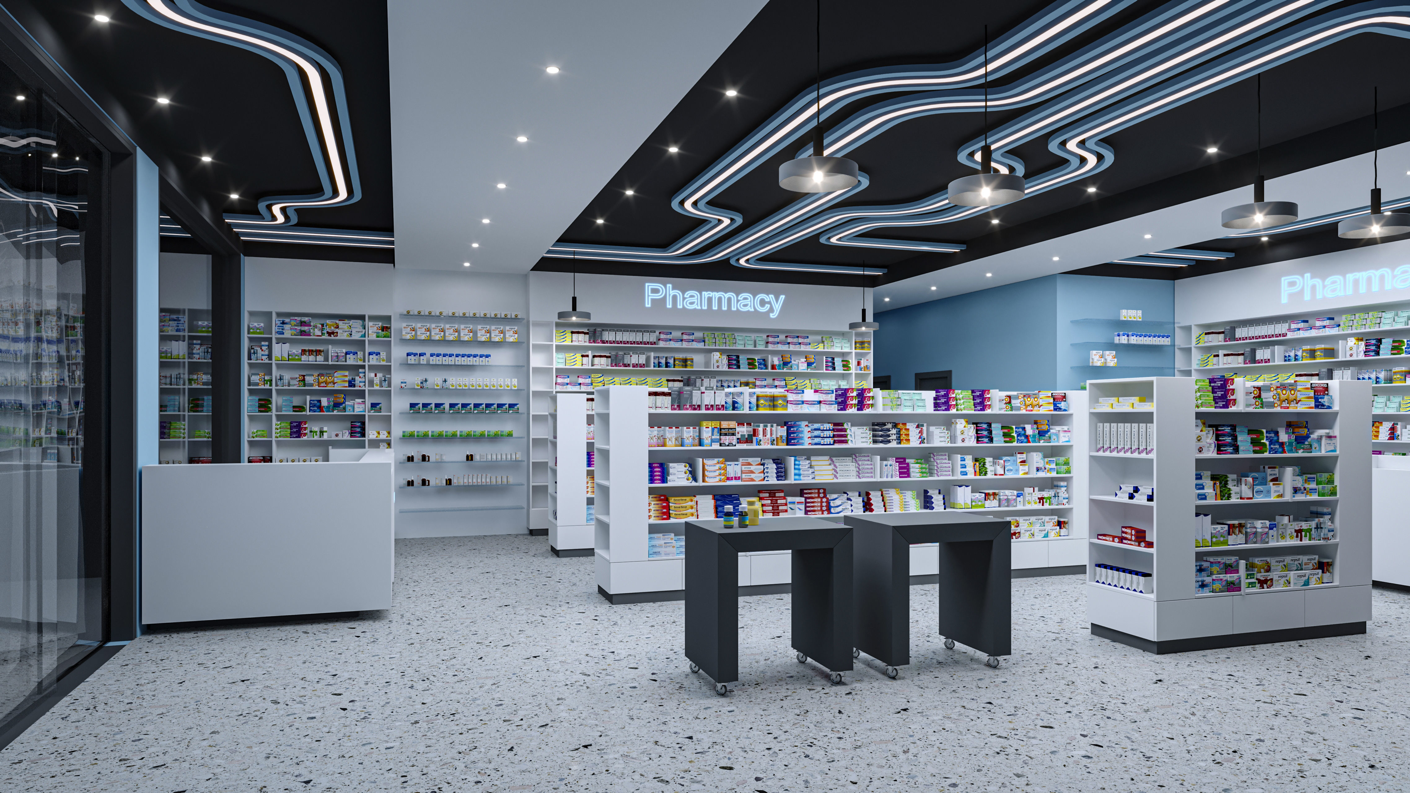 Pharmacy Low-poly 3D model Low-poly 3D model_5
