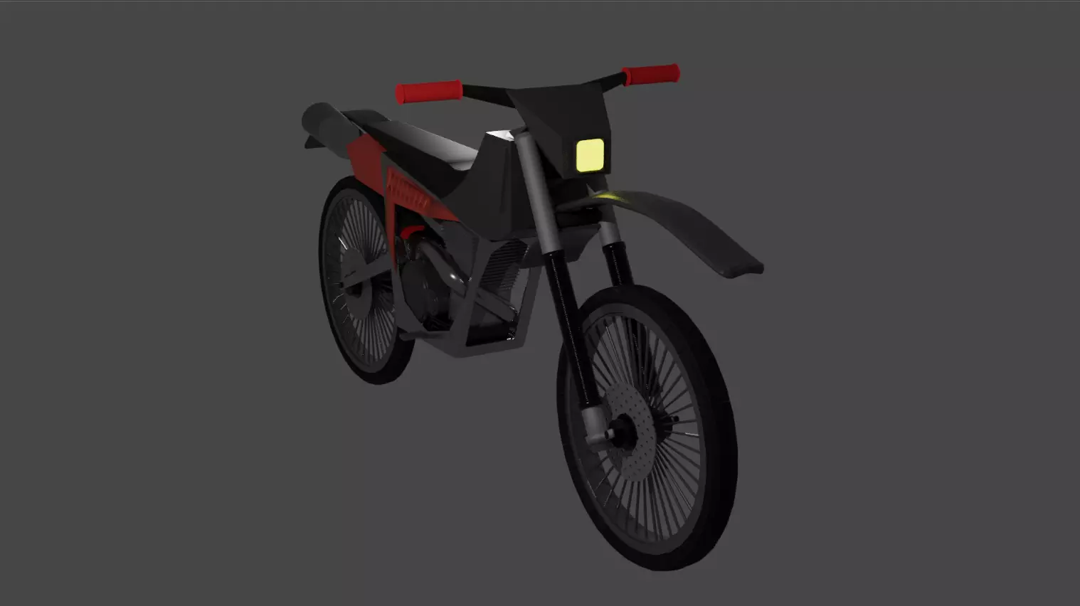 Dirt Bike Model Free low-poly 3D model