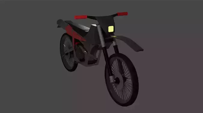 Dirt Bike Model Free low-poly 3D model