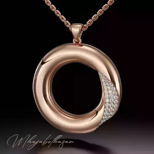 Twist jewelry pendant