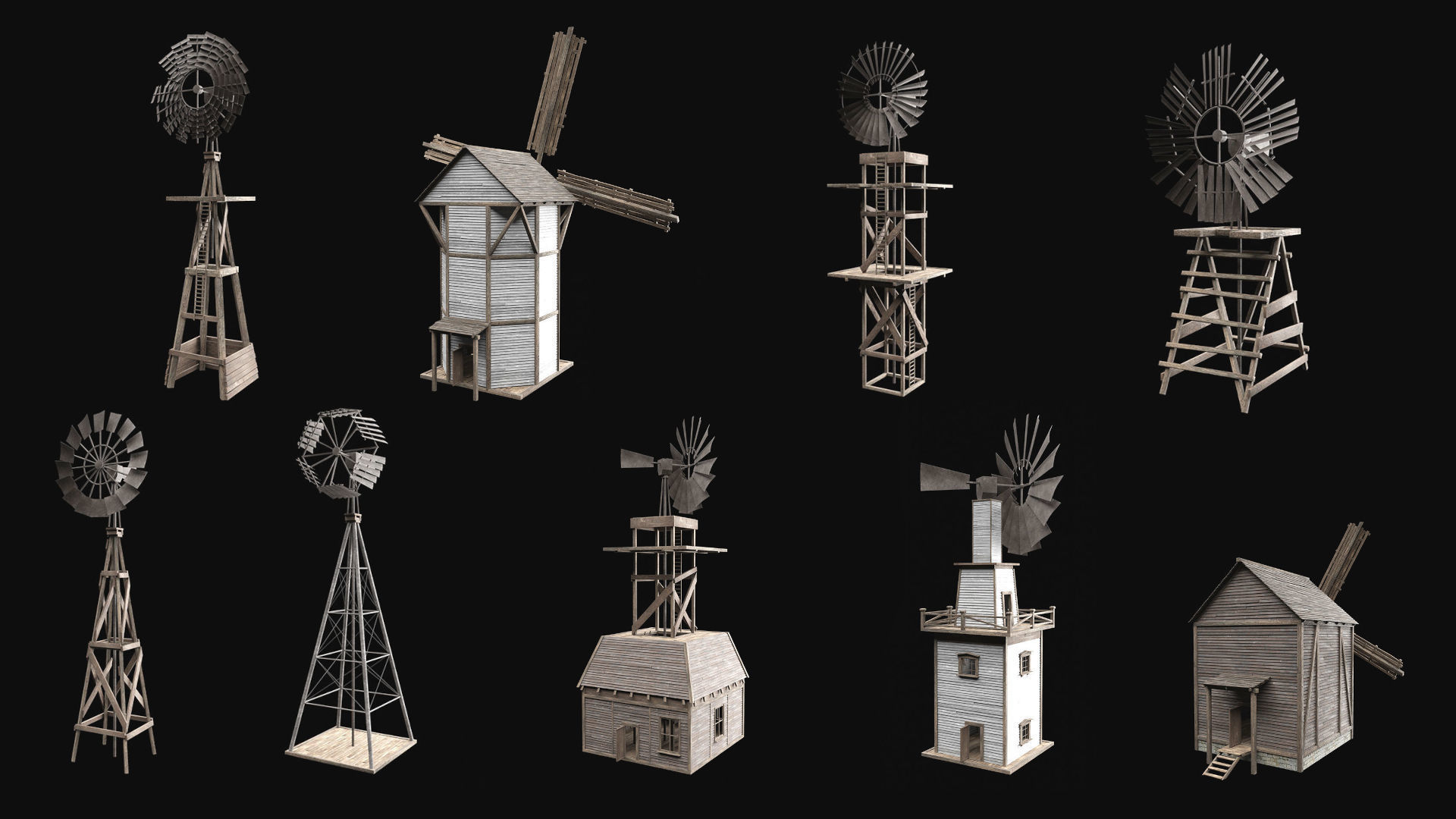 WILD WEST GREATEST WESTERN COWBOY AMERICA CITY AAA BUILDER 3D Model Collection_2