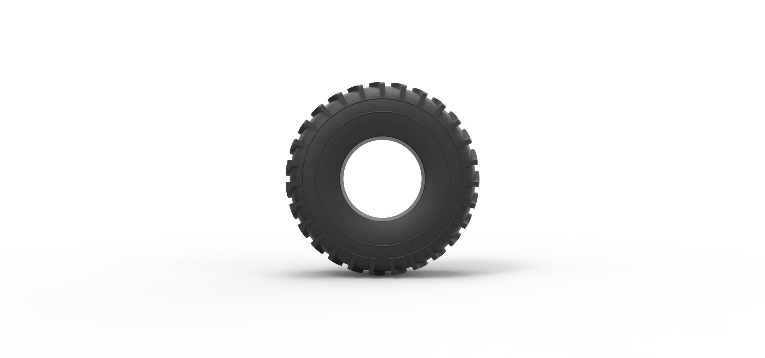 Low pressure tire 11 Scale 1 to 25 3D print model_4