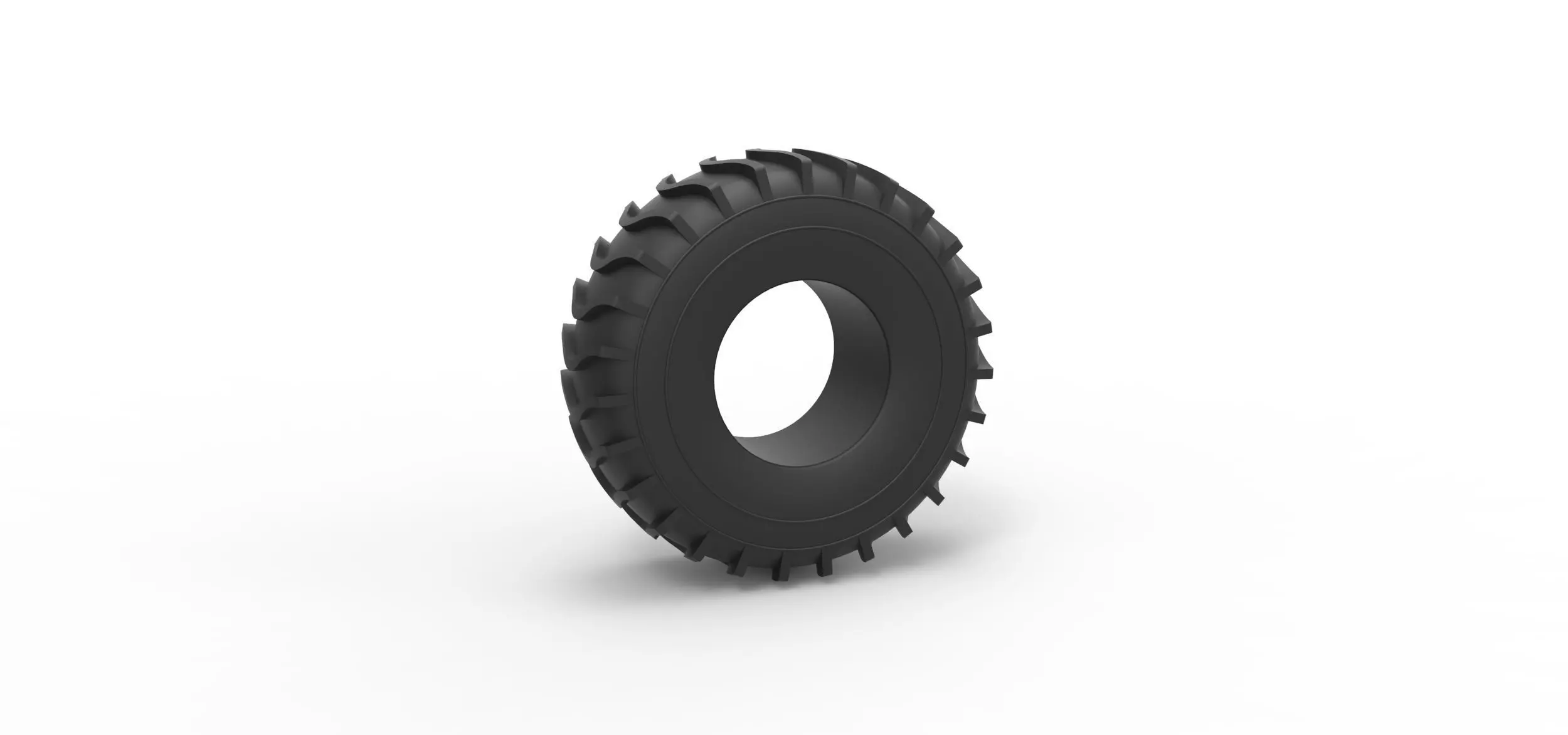 Low pressure tire 11 Scale 1 to 25 3D print model_0