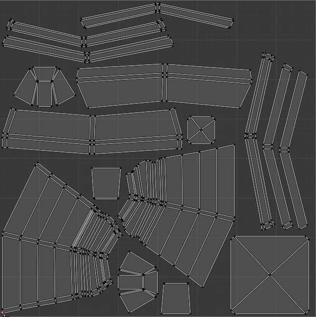 Stylized Desert Wall Column Low-poly 3D model_7