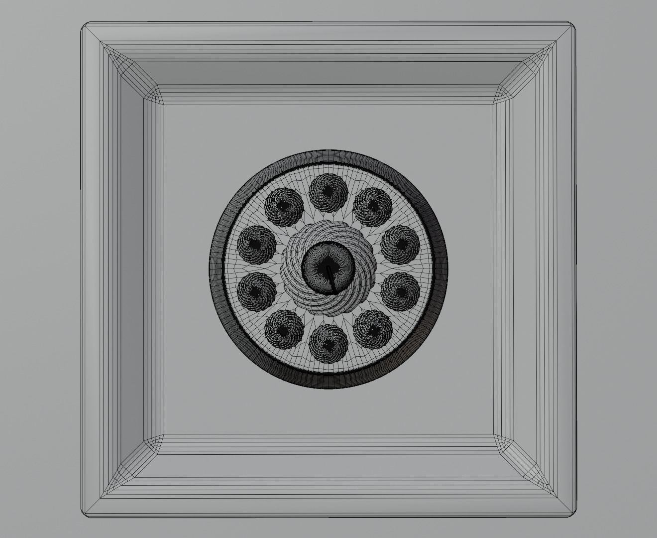 Puding with cherry 3D model 3D model_12