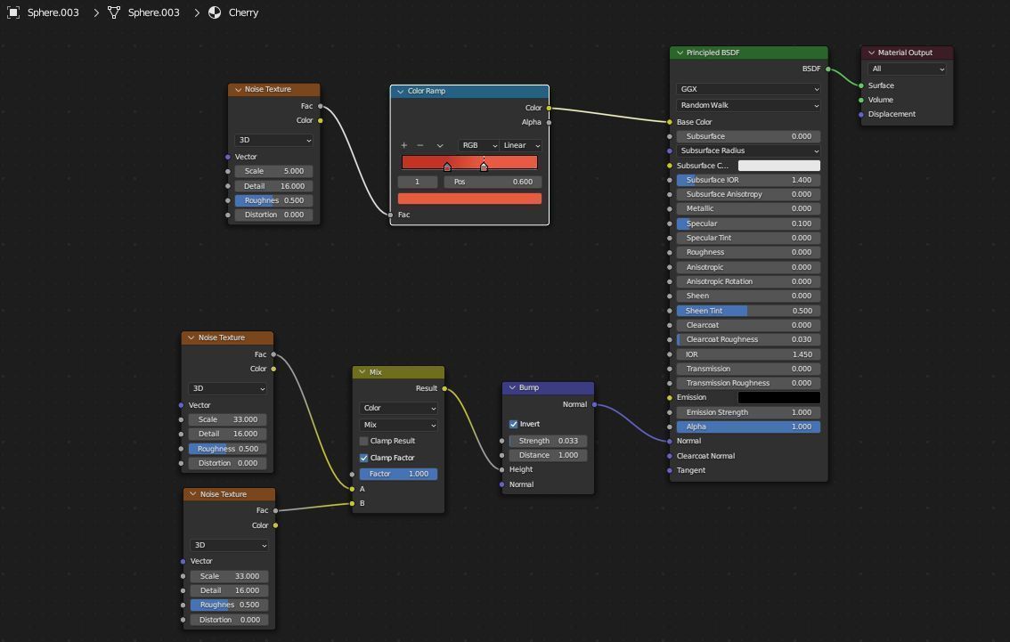 Puding with cherry 3D model 3D model_23