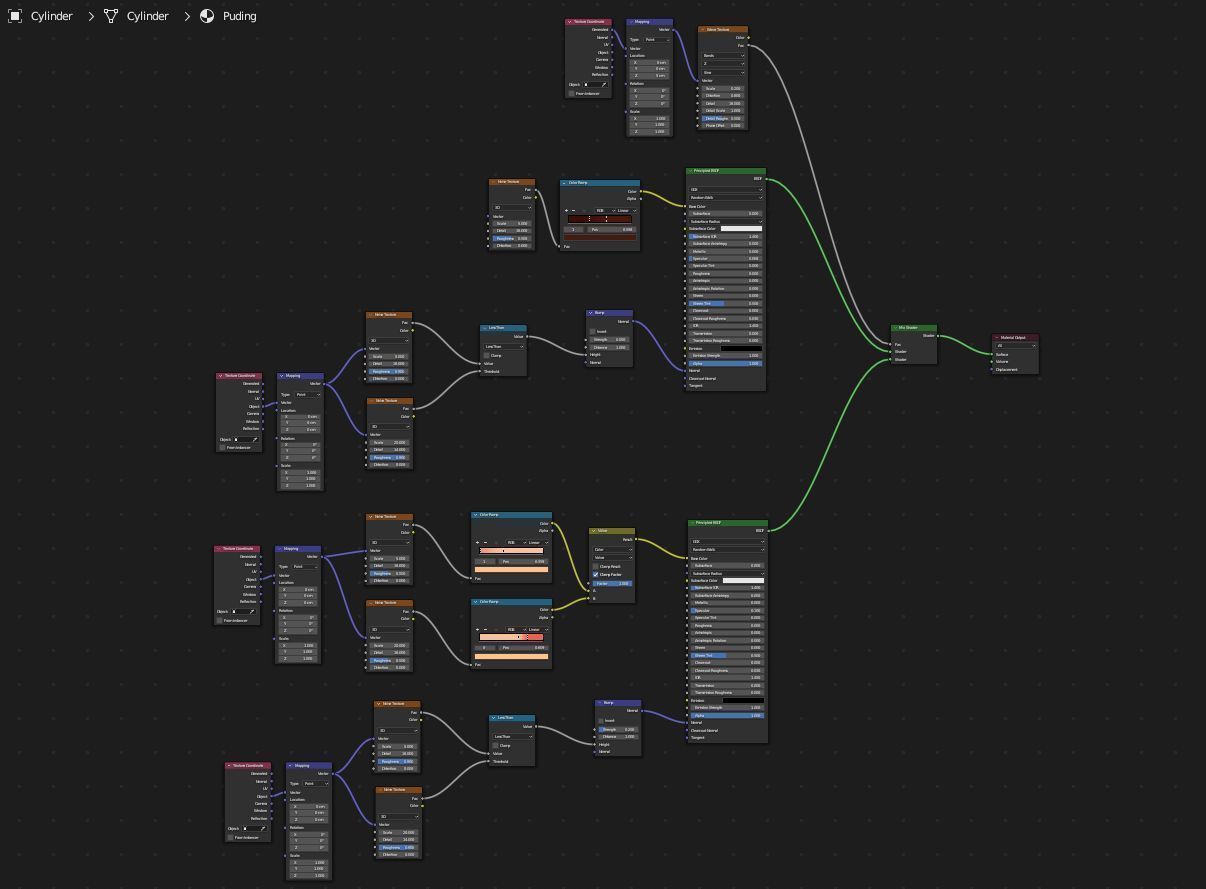Puding with cherry 3D model 3D model_21