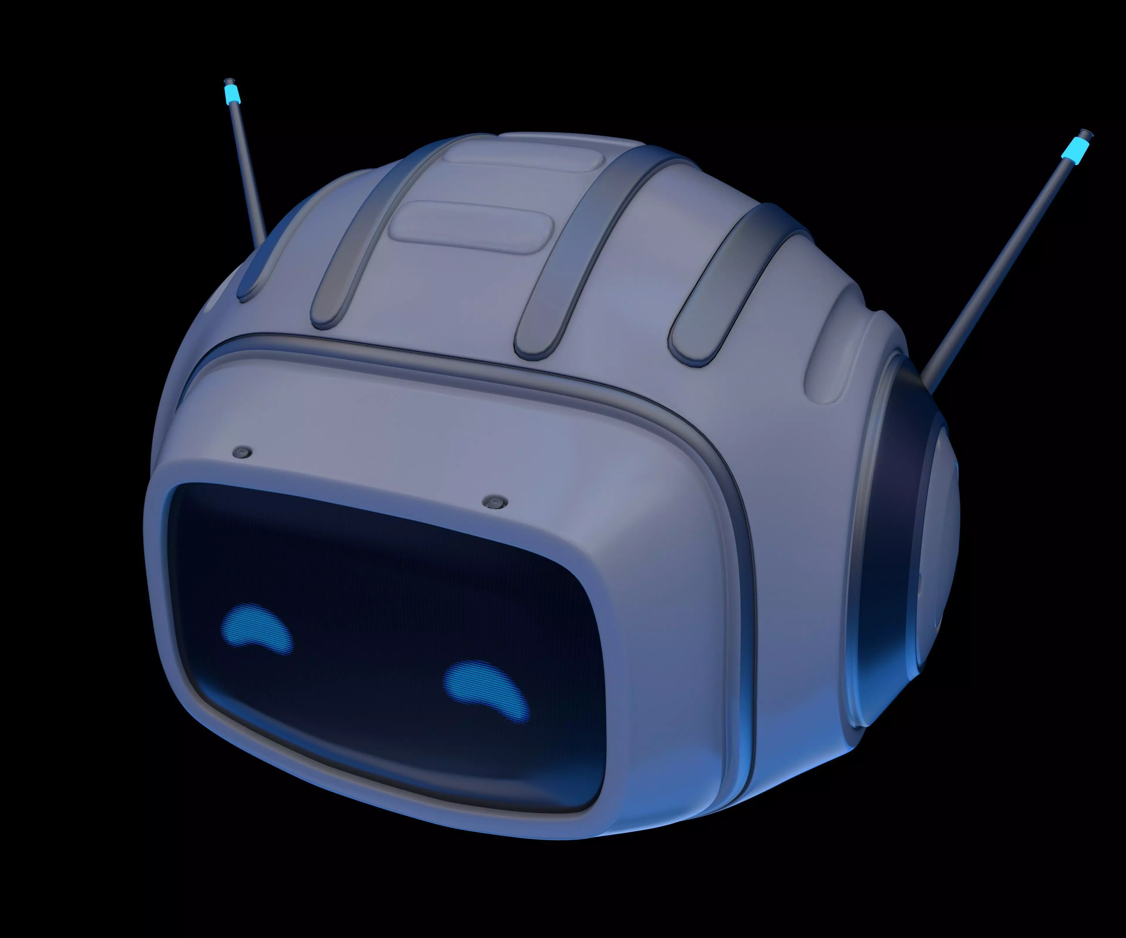 Cartoon Robot 3D model_0