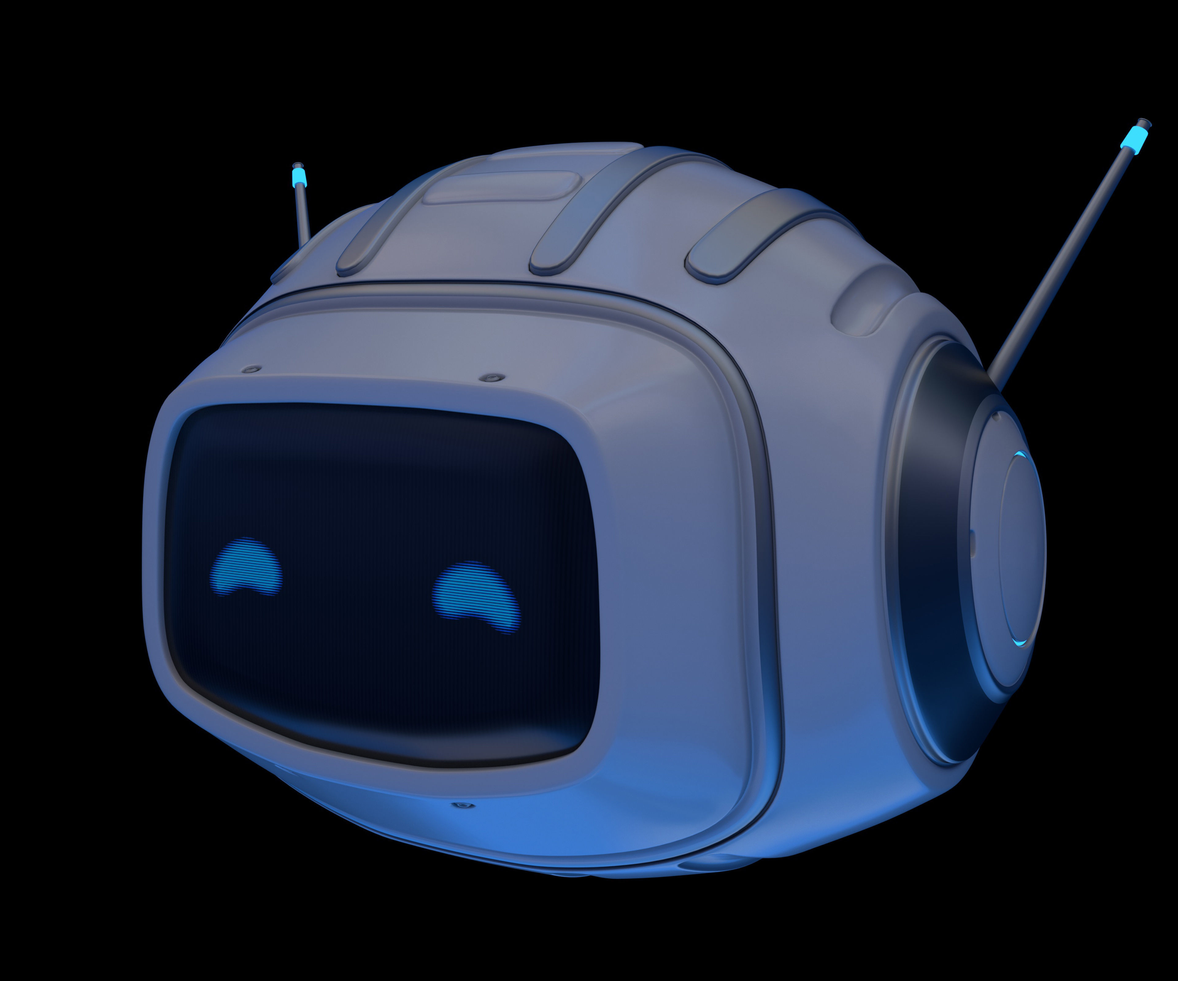 Cartoon Robot 3D model_1