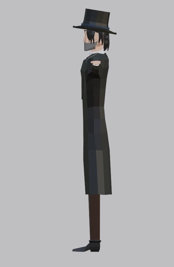 Stylized Low Poly Character Low-poly 3D model_3