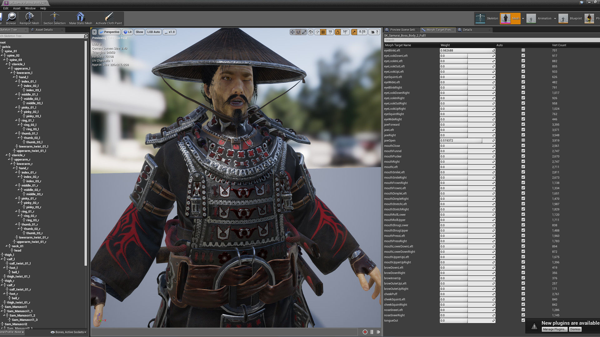 Samurai Boss - 2 Modular Low-poly 3D model_22