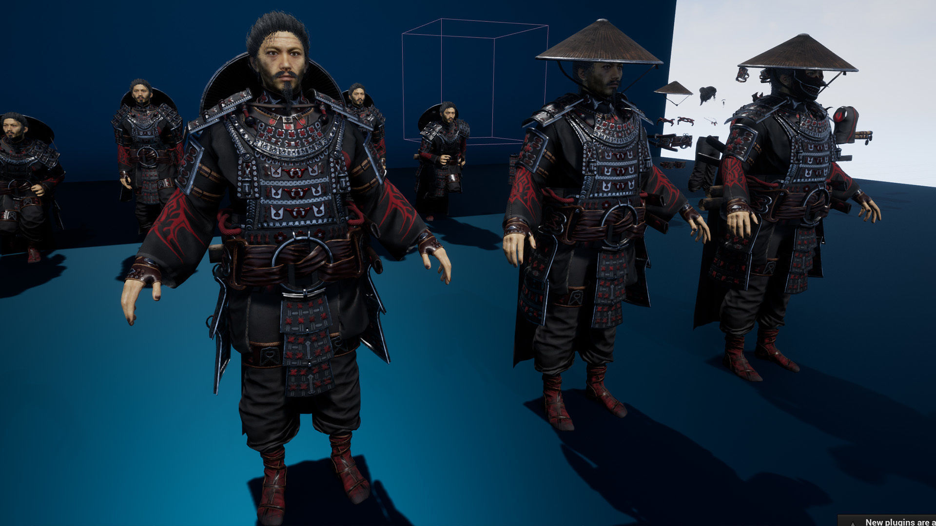 Samurai Boss - 2 Modular Low-poly 3D model_17