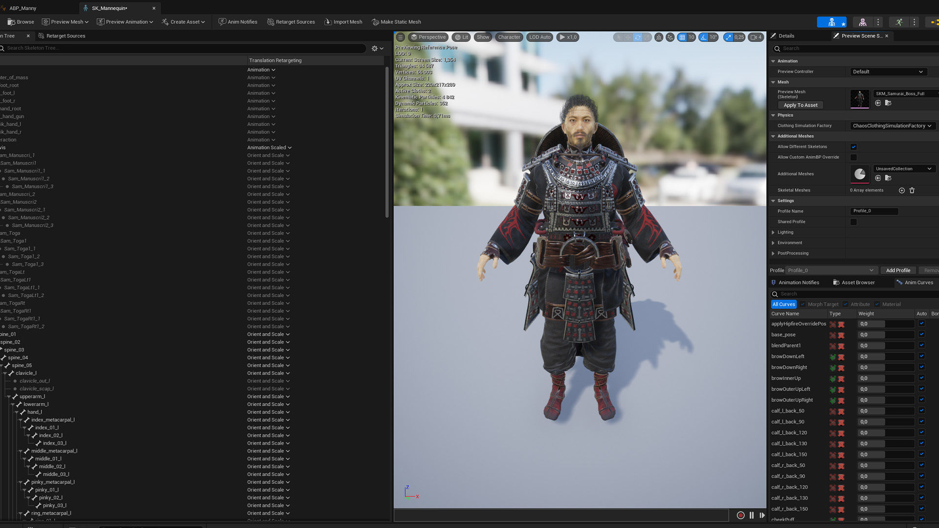 Samurai Boss - 2 Modular Low-poly 3D model_20