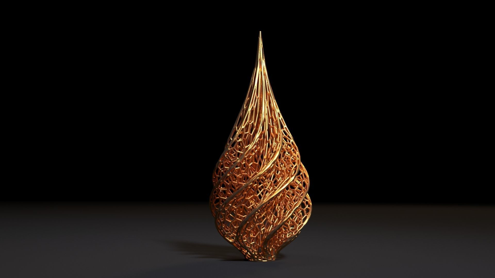 Christmas tree decor icicle 3D print model_6