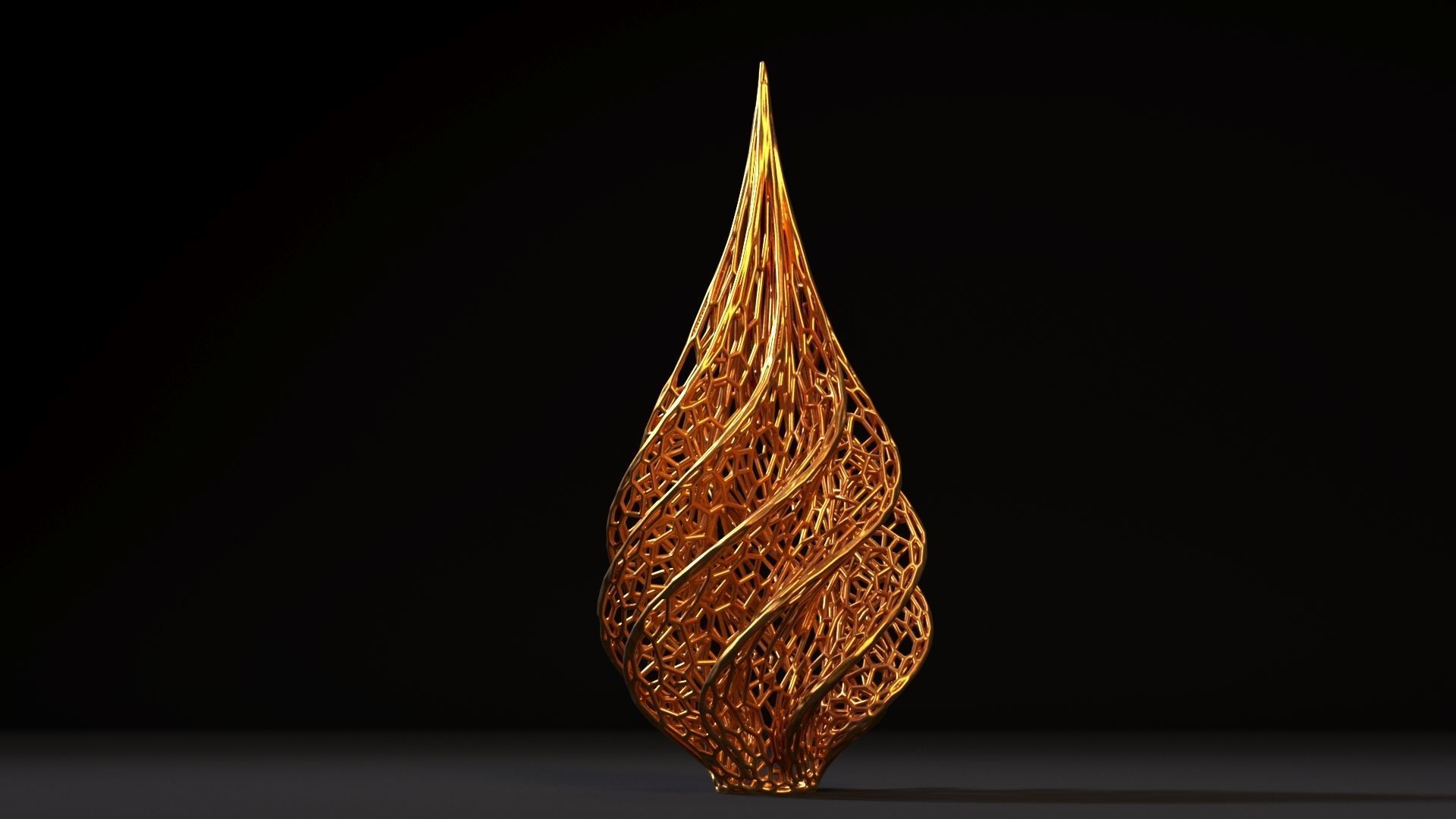 Christmas tree decor icicle 3D print model_9