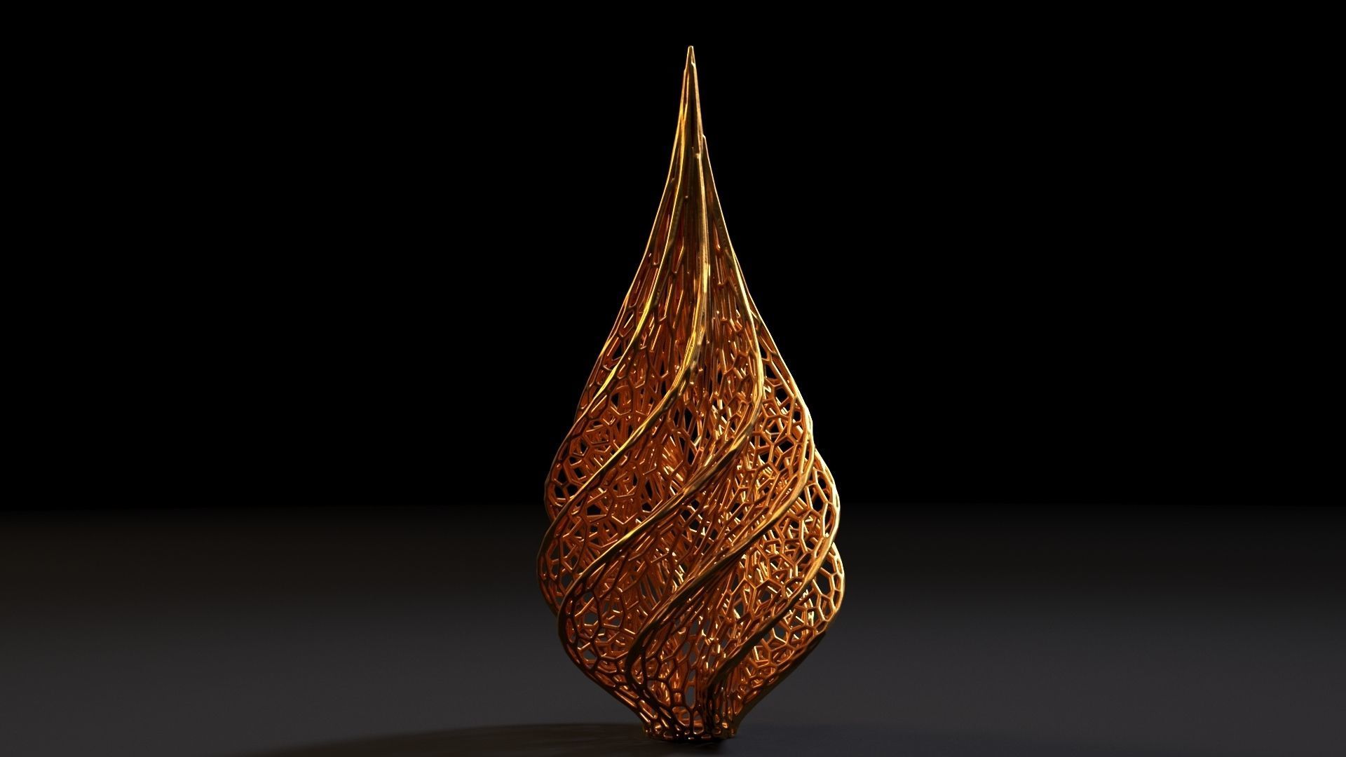 Christmas tree decor icicle 3D print model_4