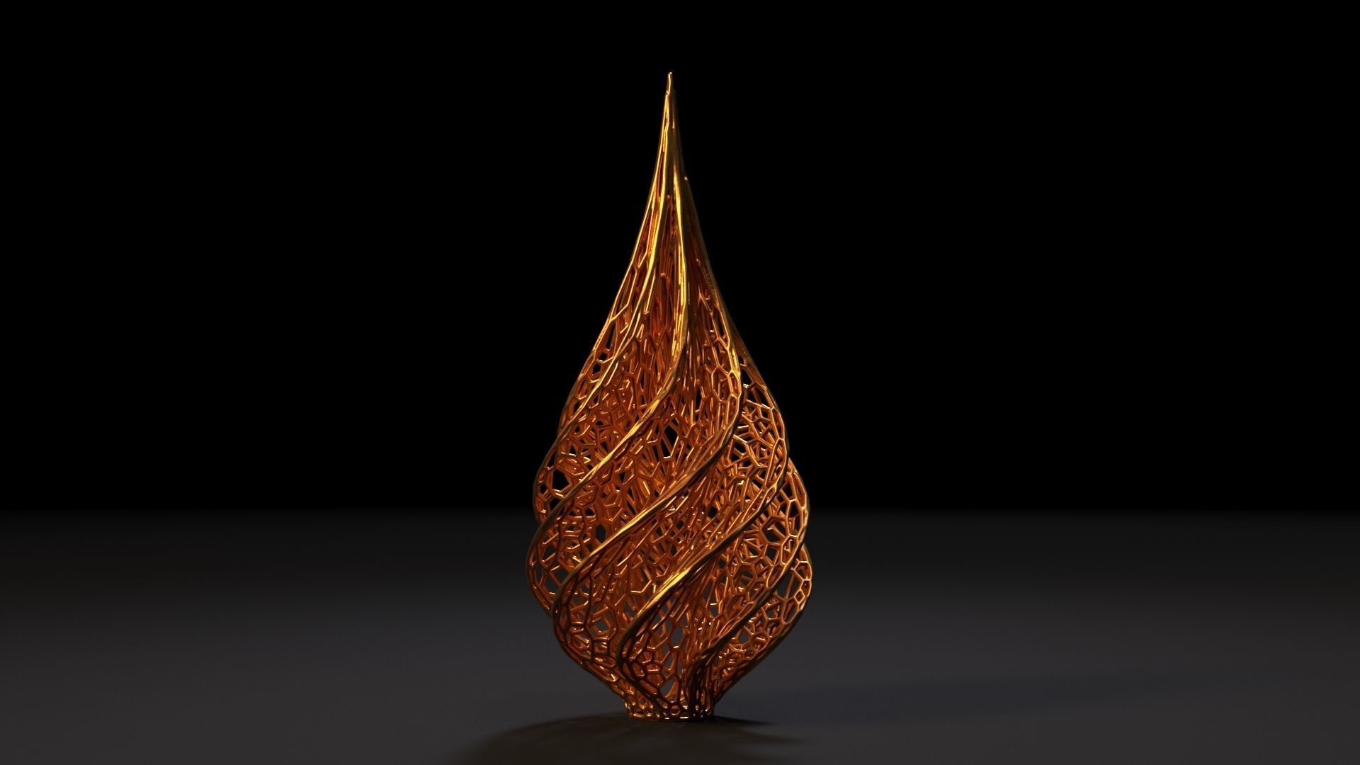 Christmas tree decor icicle 3D print model_3