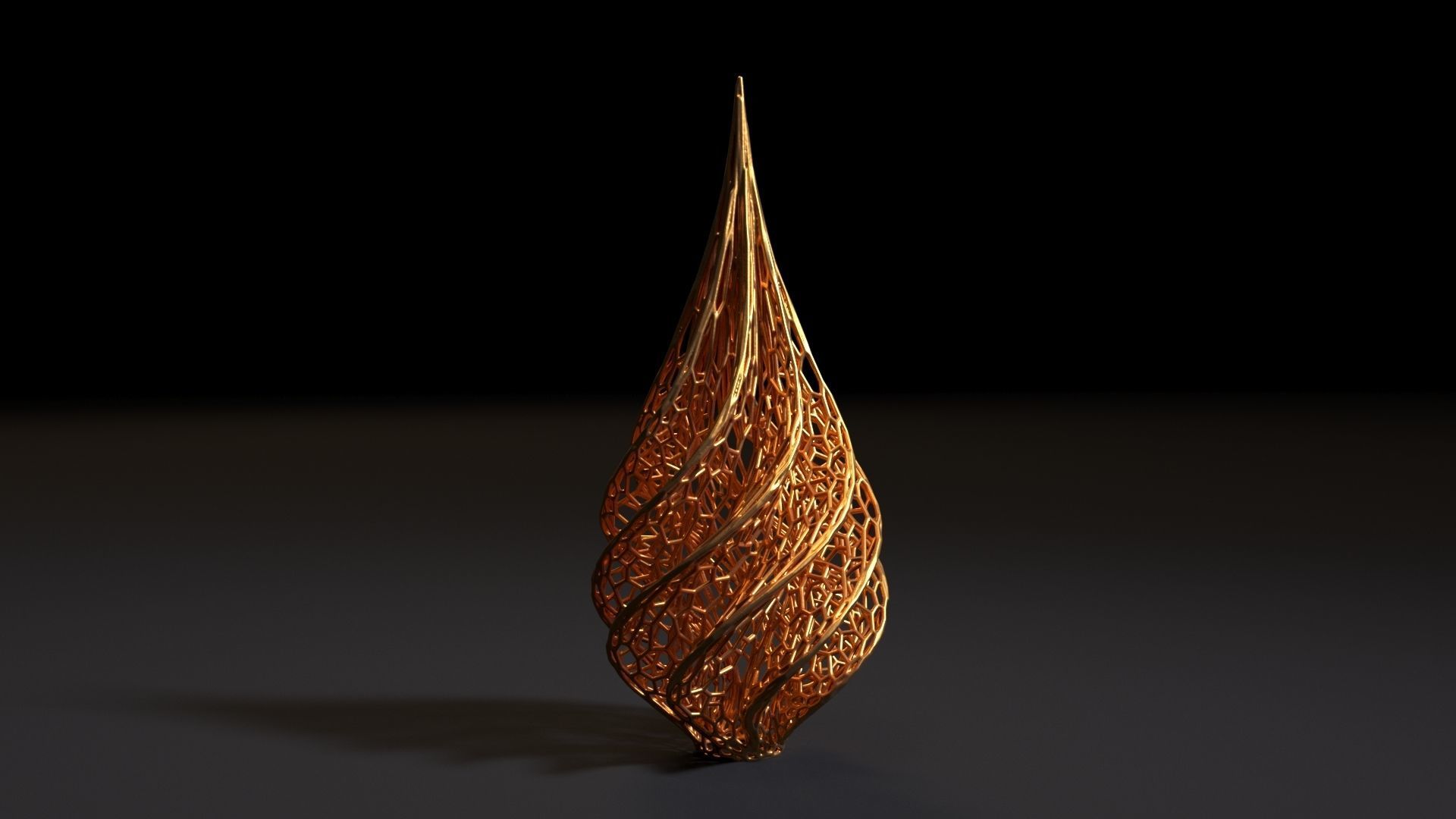 Christmas tree decor icicle 3D print model_5