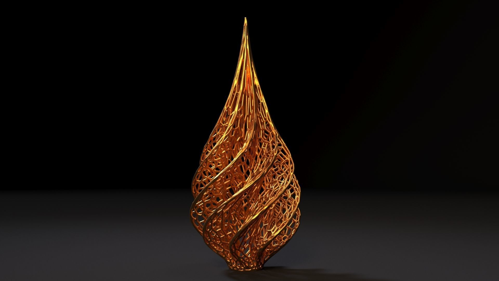 Christmas tree decor icicle 3D print model_2