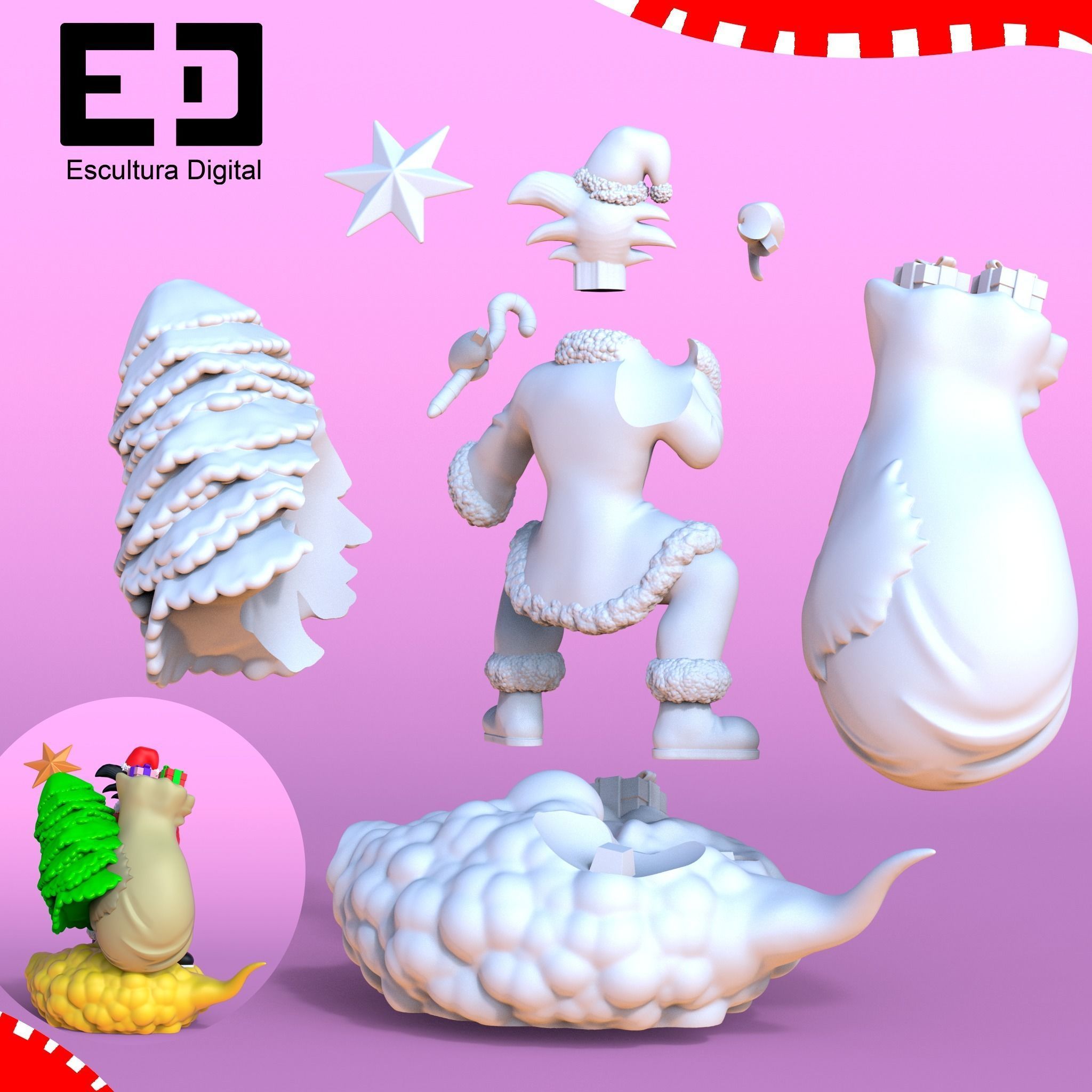 Goku - Navidad 3D print model_5