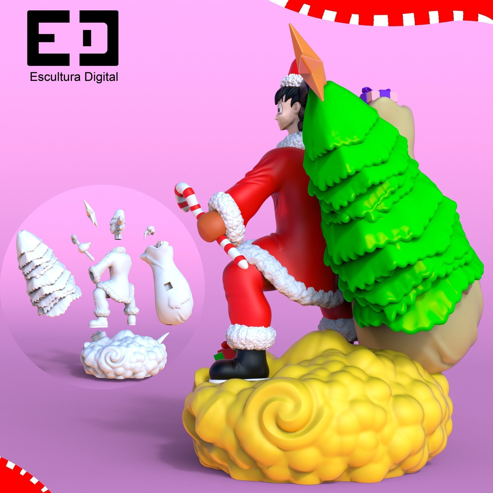 Goku - Navidad 3D print model_6