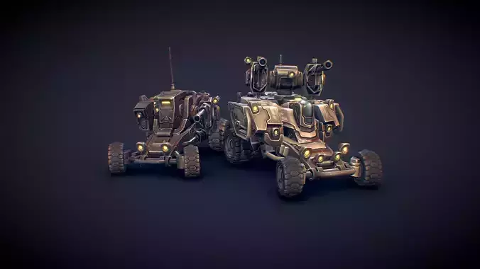 Sci-Fi Buggies 3D model