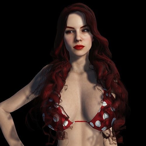 Vampire Sexy Girl 3D model