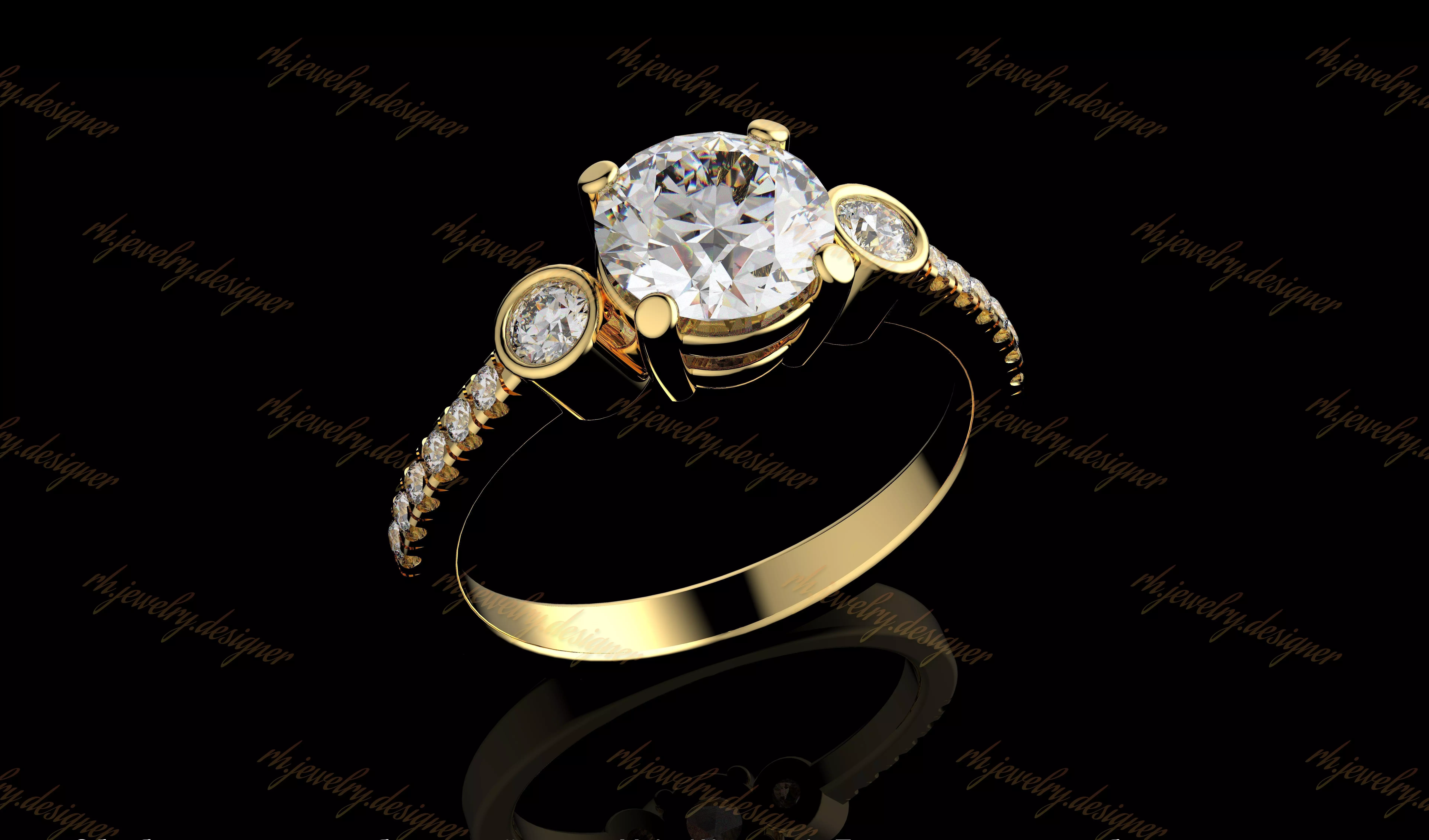 Gold N1087 3D print model_0