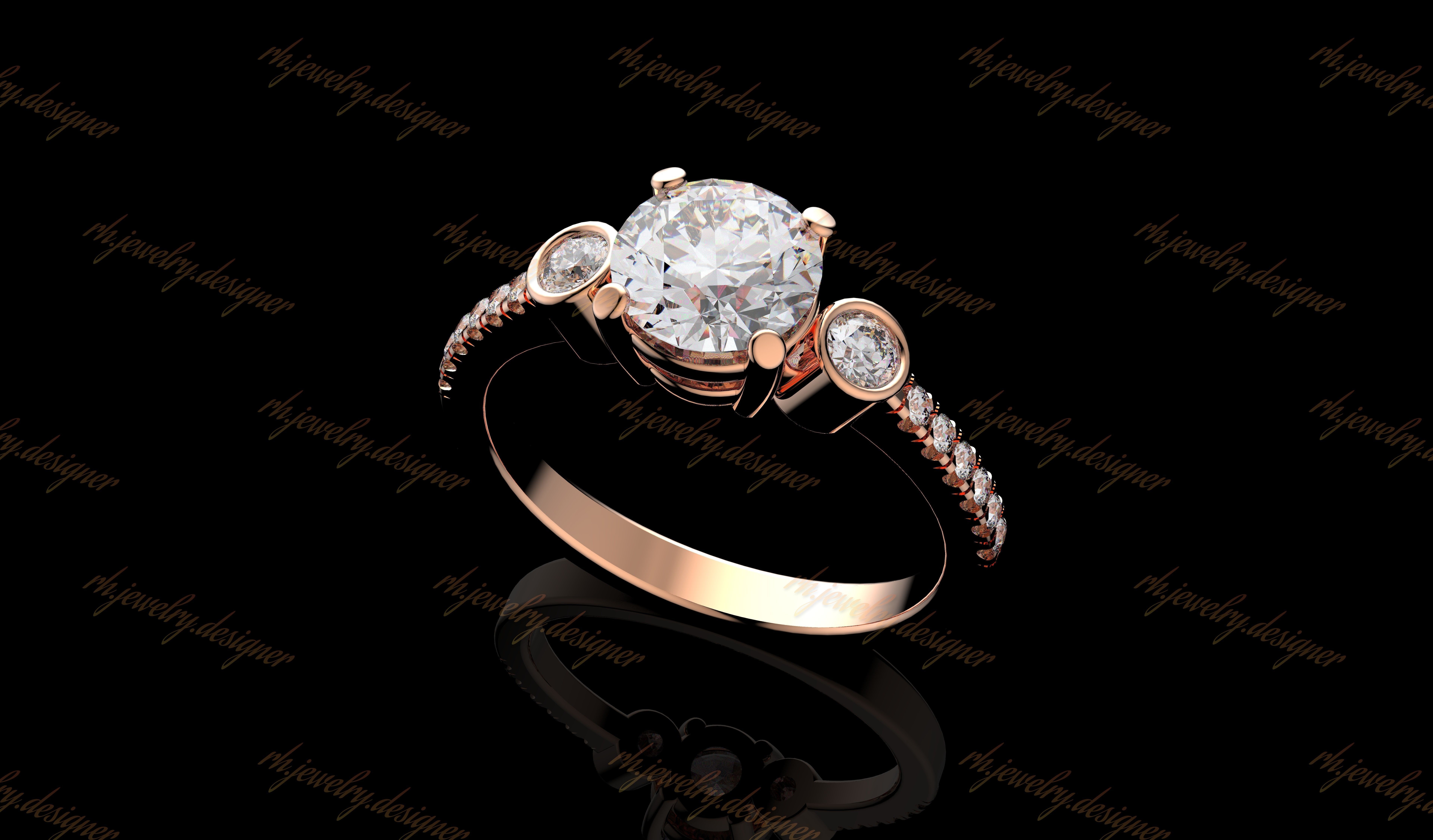 Gold N1087 3D print model_7