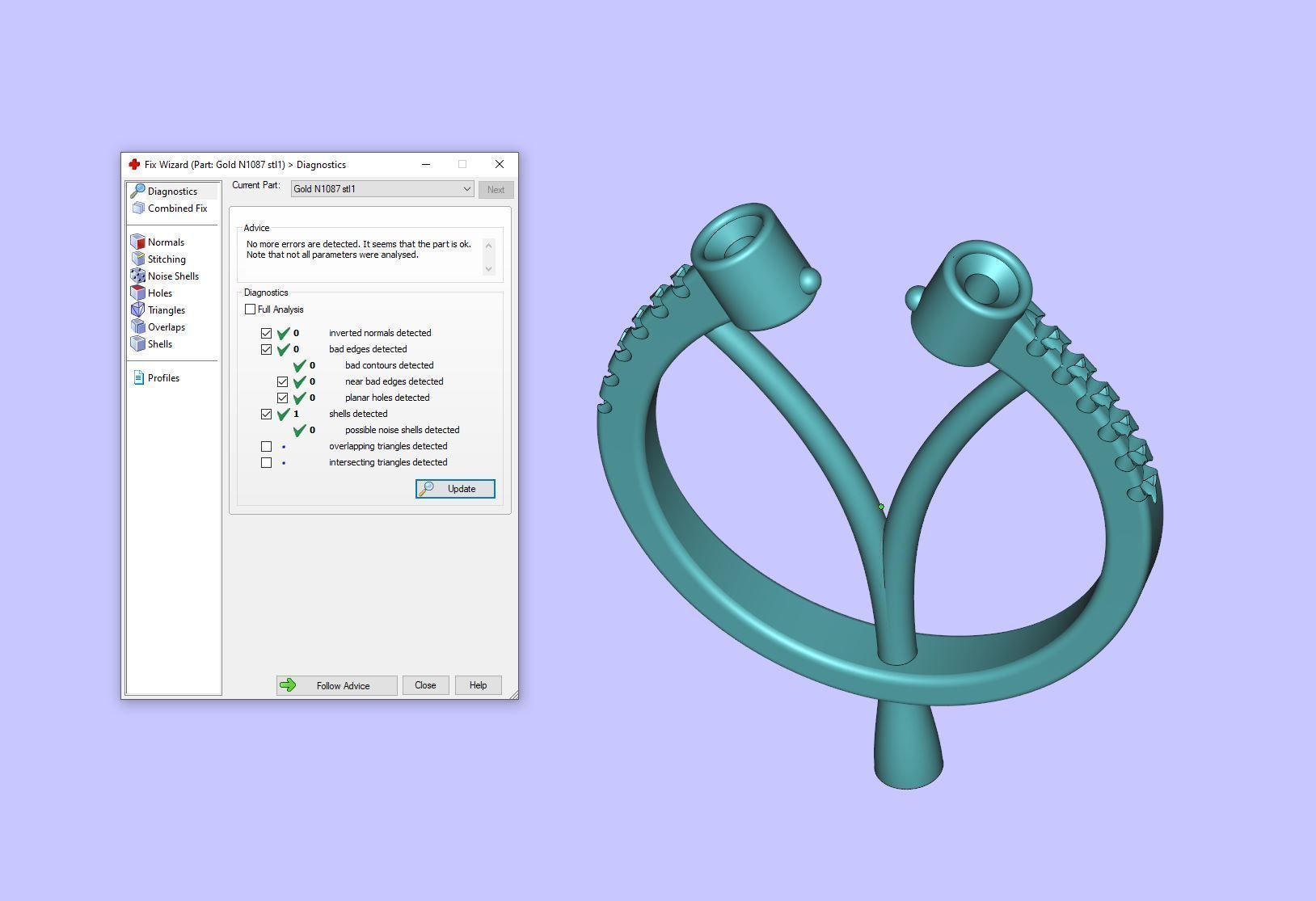 Gold N1087 3D print model_9