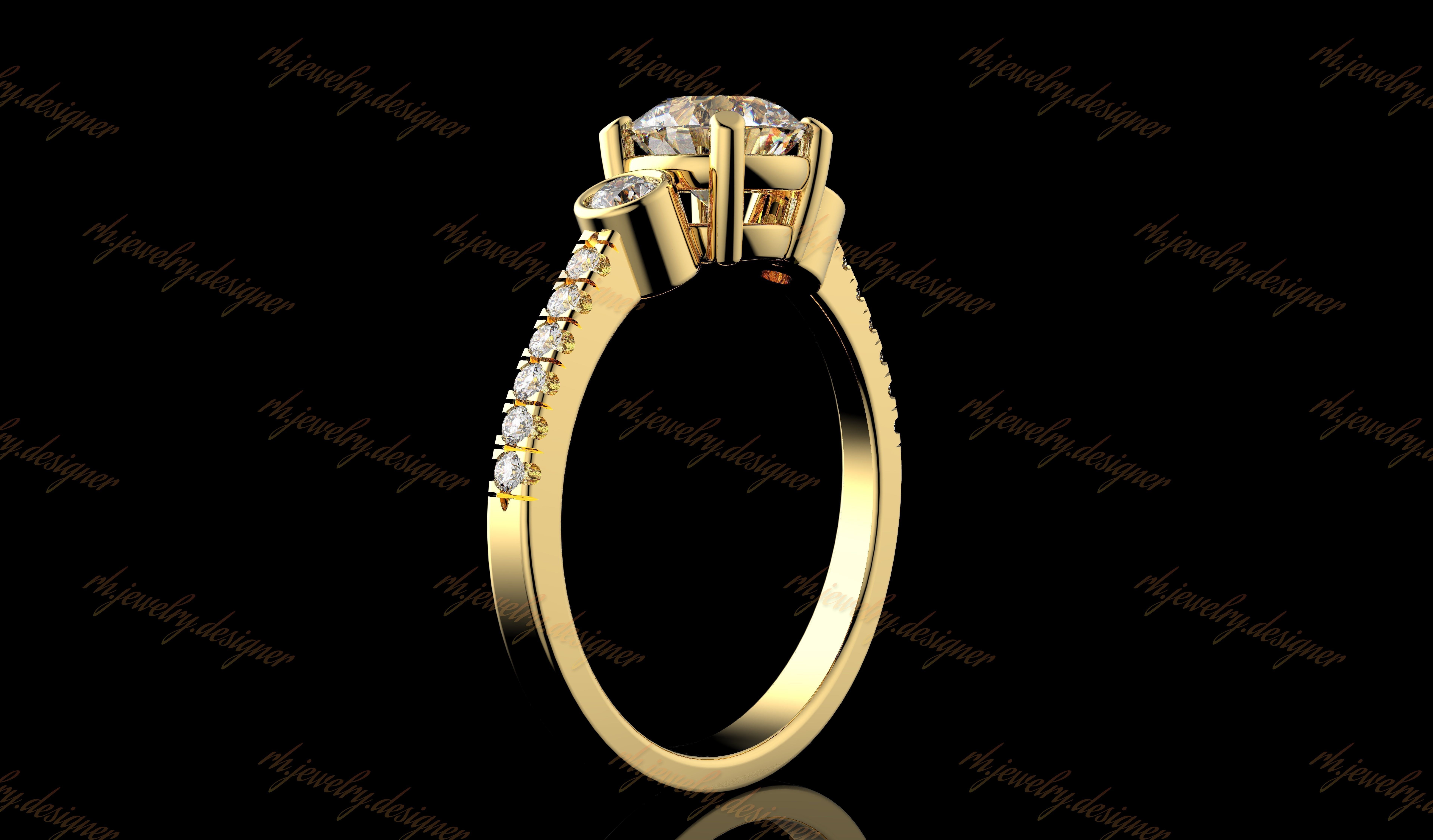 Gold N1087 3D print model_3