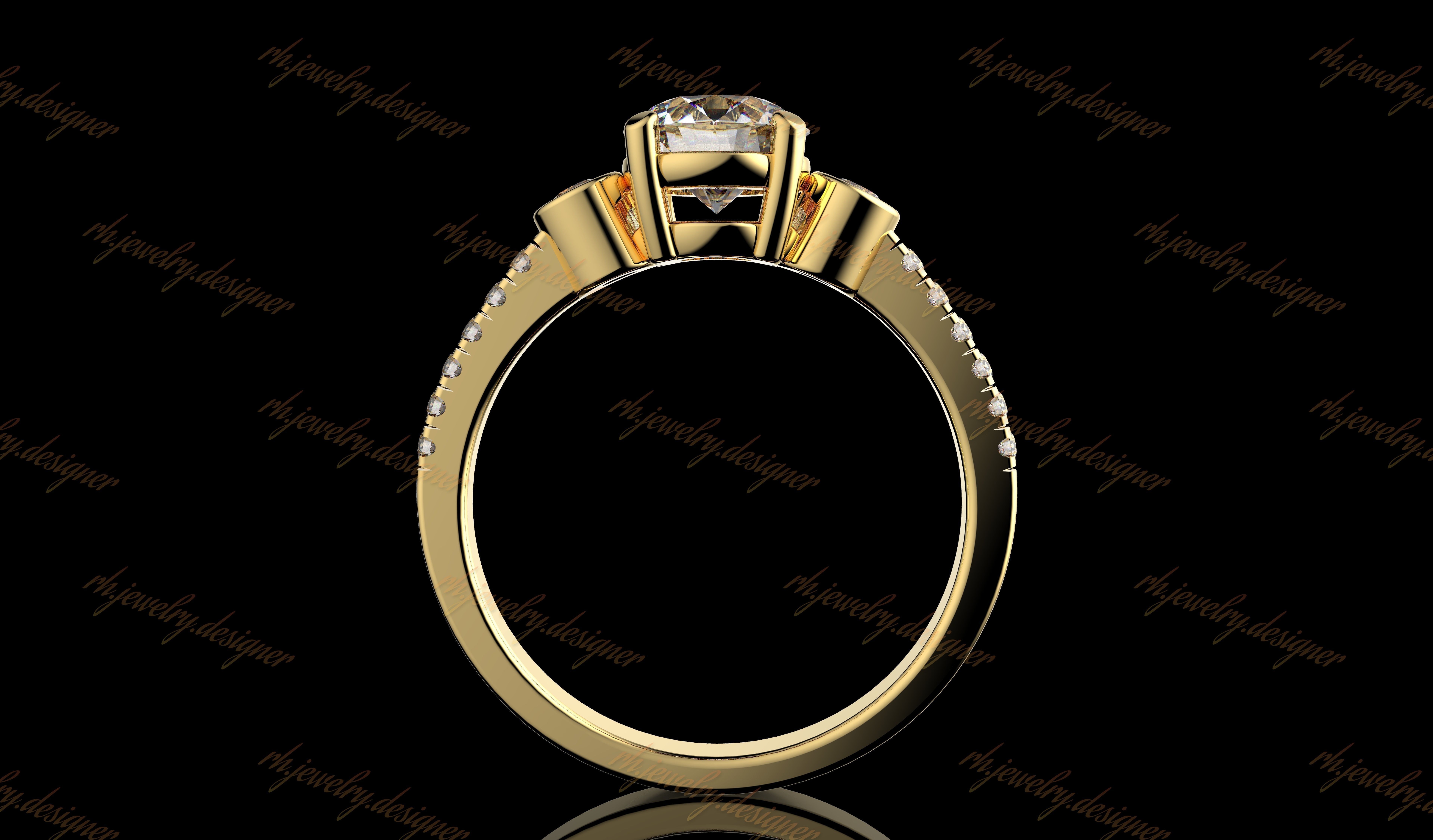 Gold N1087 3D print model_4