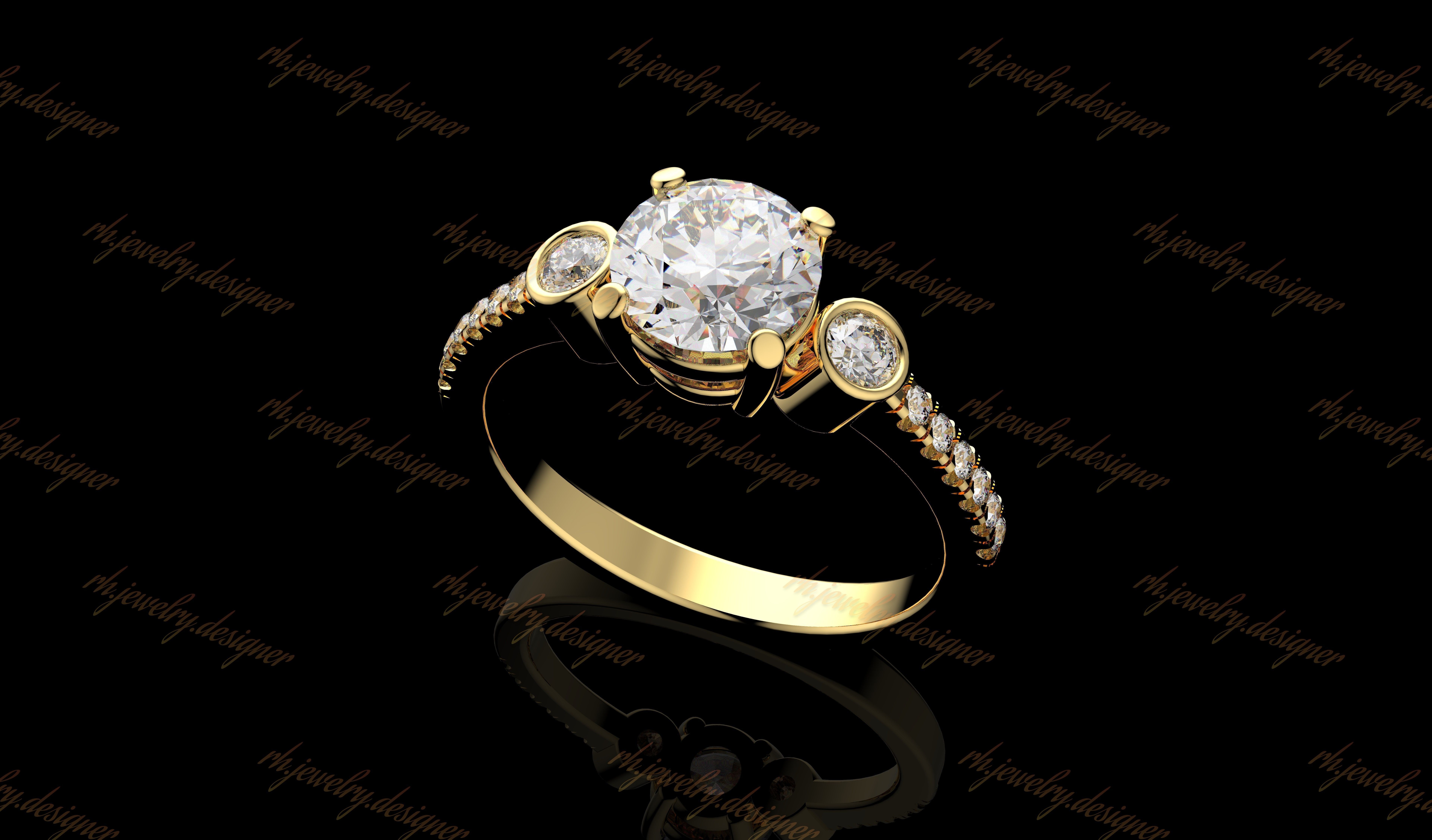 Gold N1087 3D print model_6