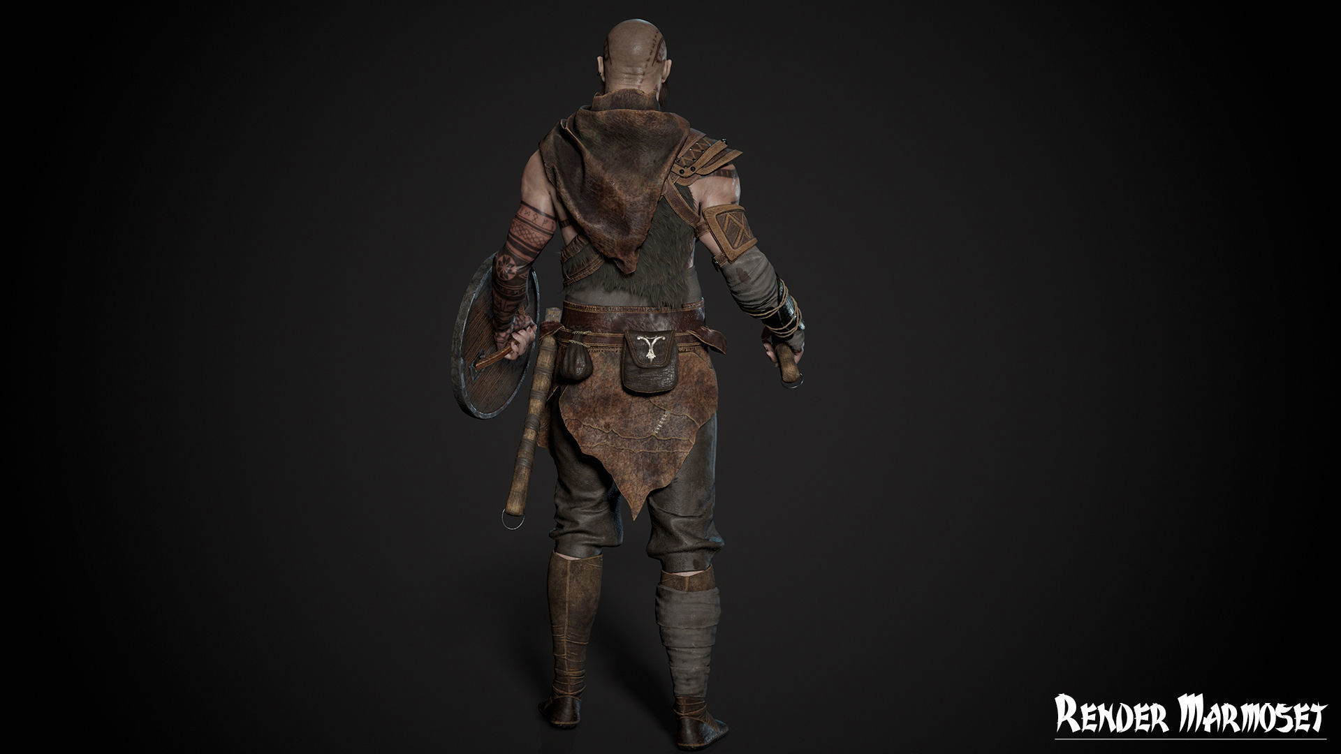 Viking Modular Low-poly 3D model_10
