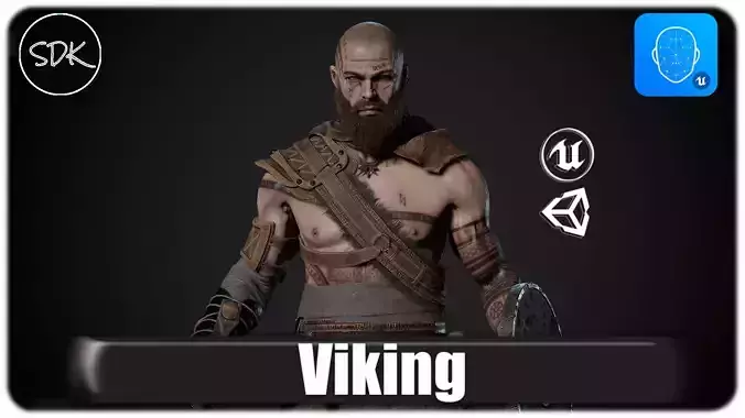 Viking Modular Low-poly 3D model Viking Modular Low-poly 3D model