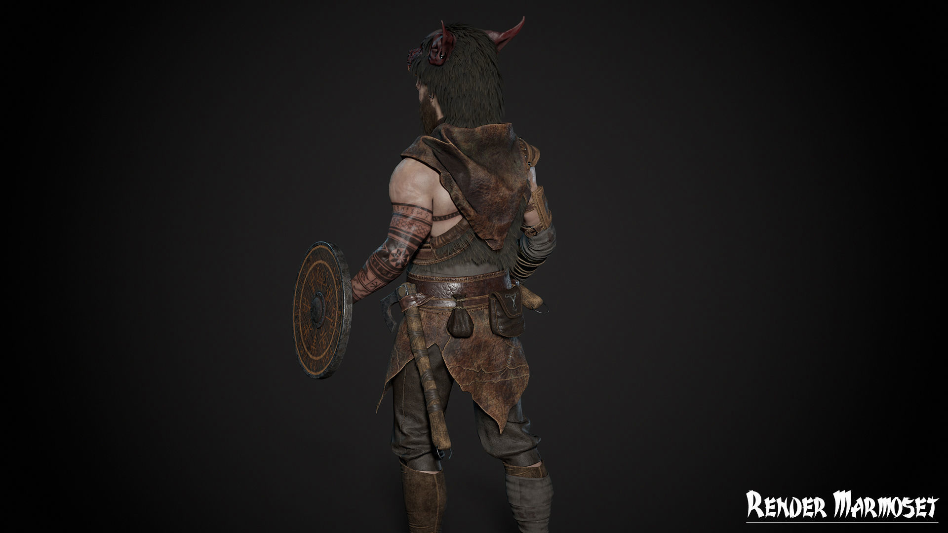 Viking Modular Low-poly 3D model_9