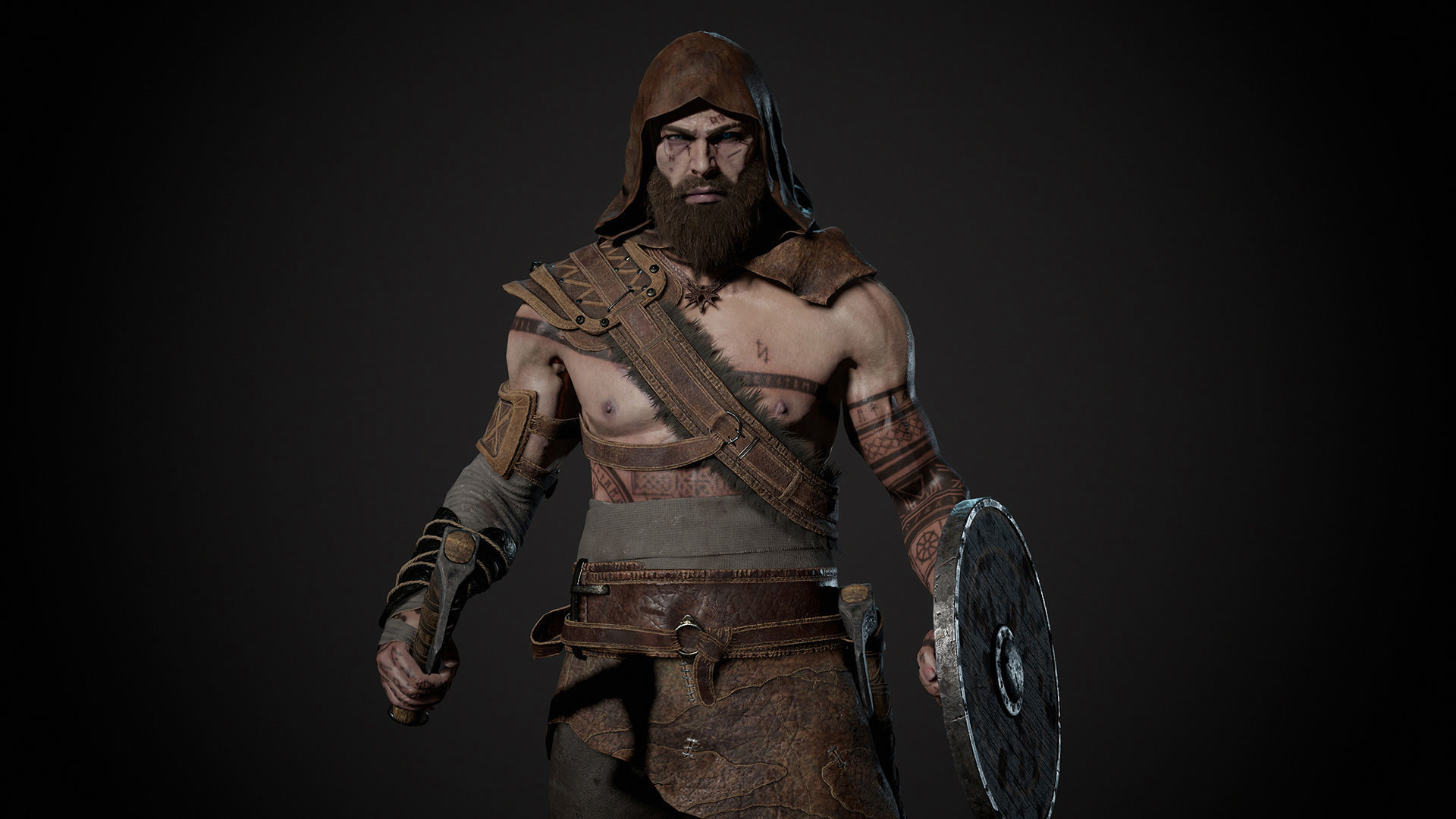 Viking Modular Low-poly 3D model_38