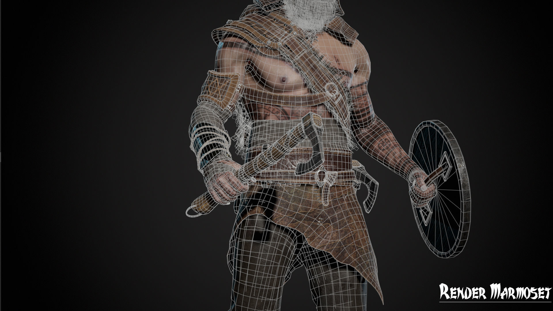 Viking Modular Low-poly 3D model_32