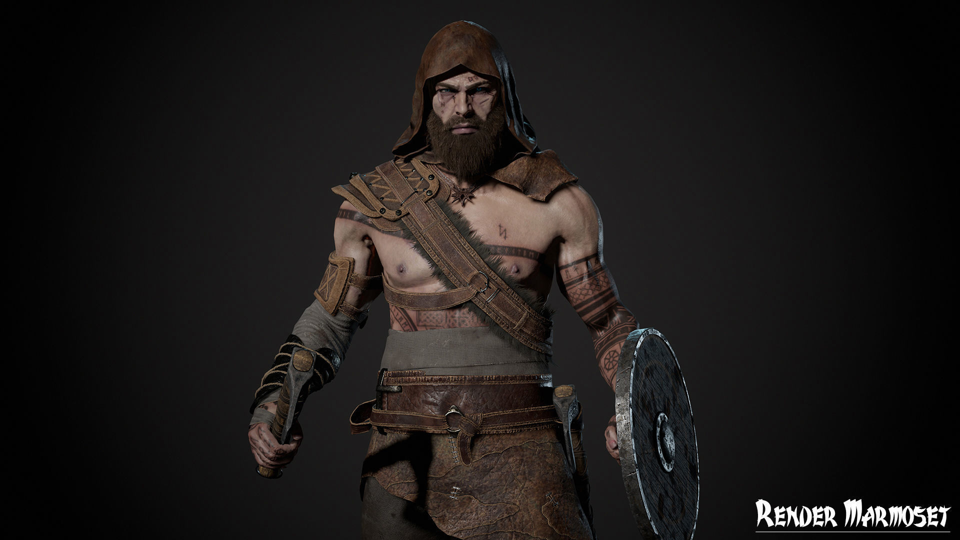 Viking Modular Low-poly 3D model_7