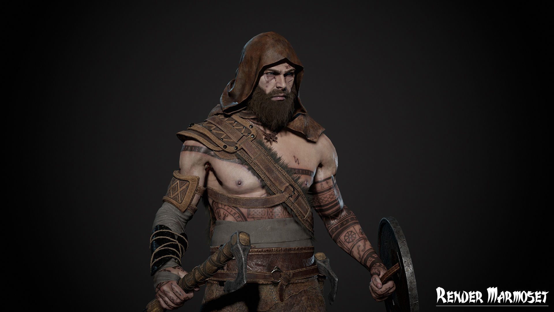 Viking Modular Low-poly 3D model_8