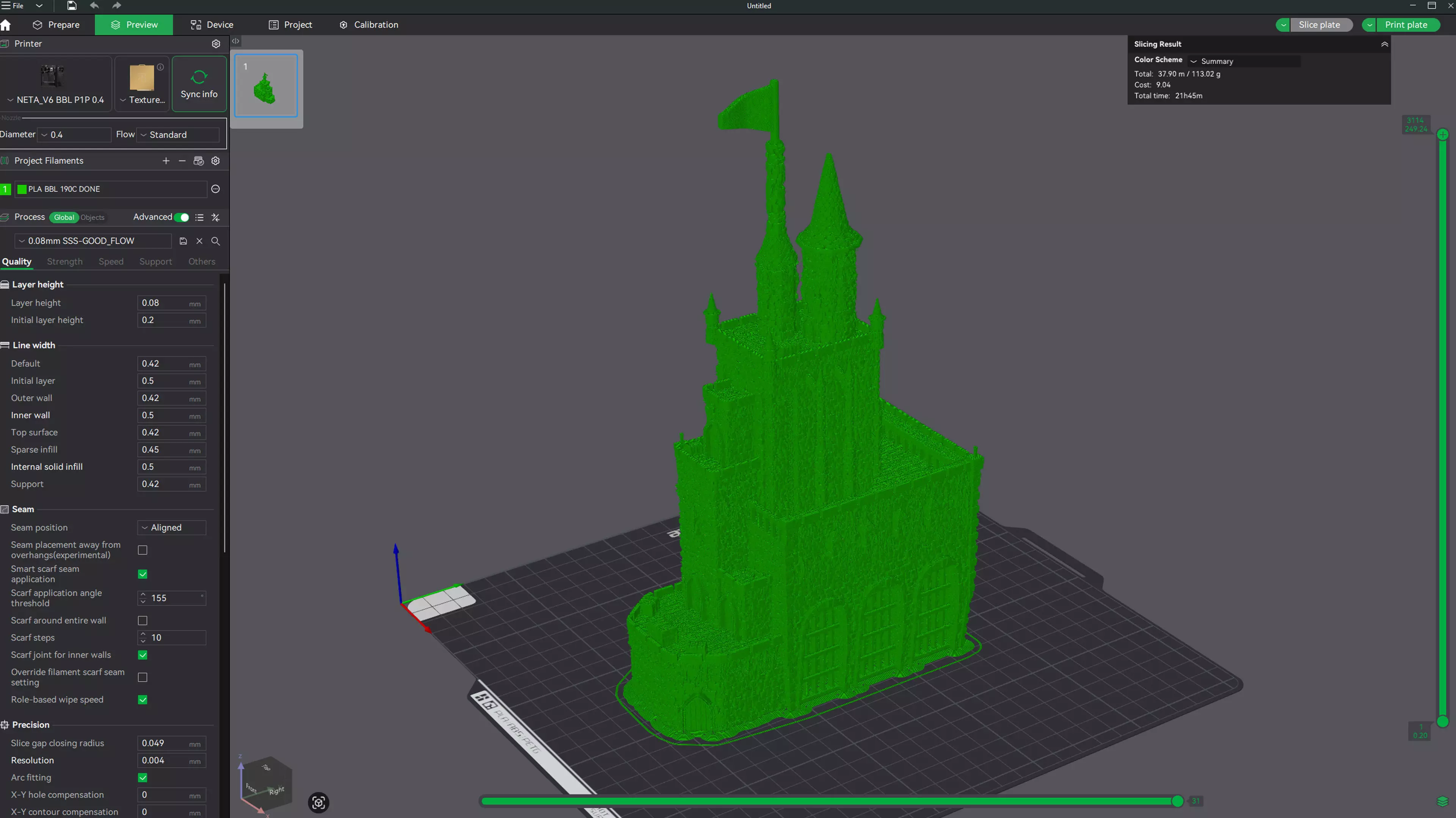 Necropolis Castle STL Undead Castle High Detail 3D print model_2