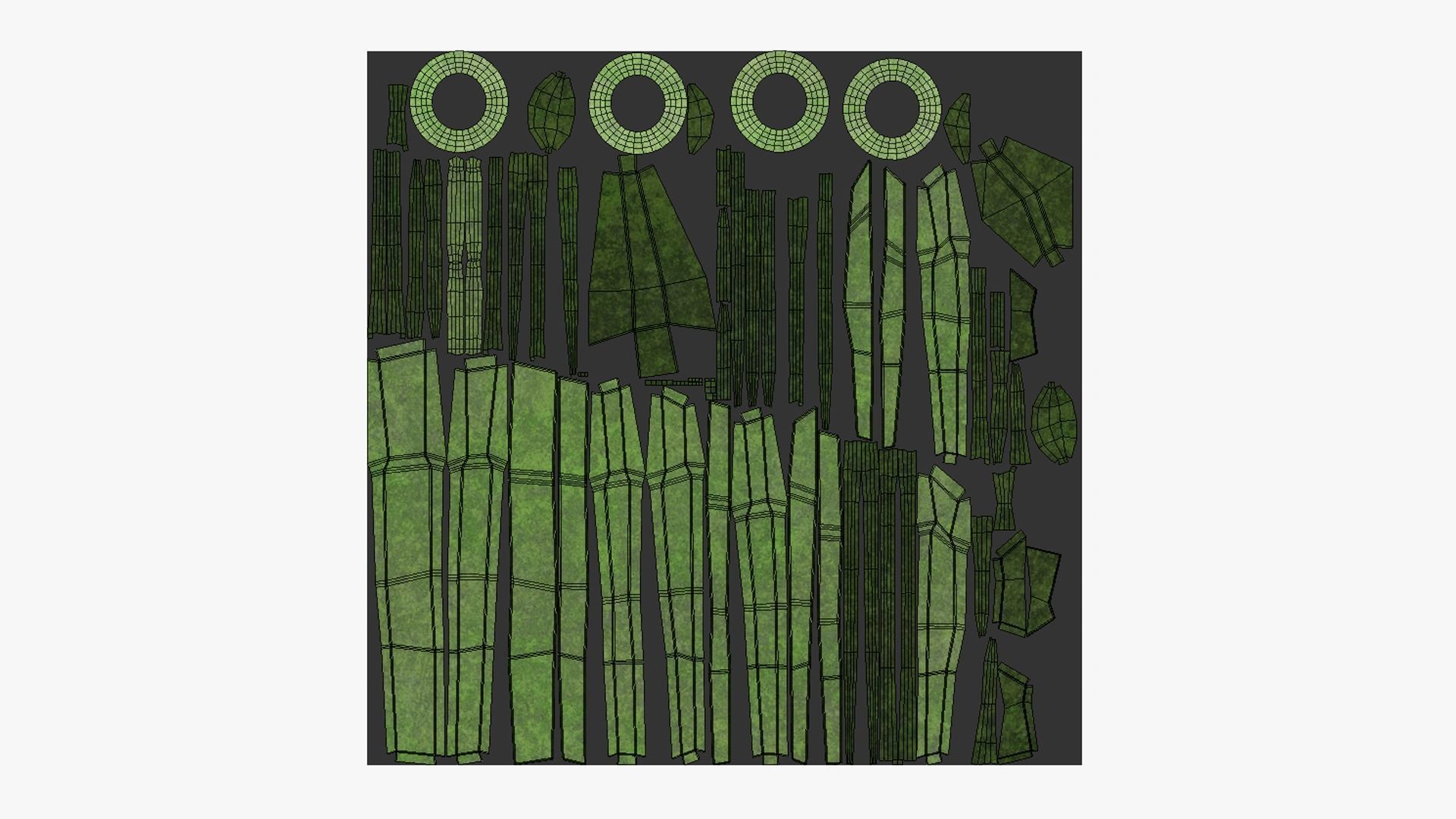 Tribal Mask G09 Full Mud - Costume Character Design Low-poly 3D model_5