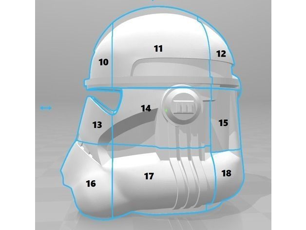 Clone Trooper Helmet Phase 2 Star Wars 3D print model_5