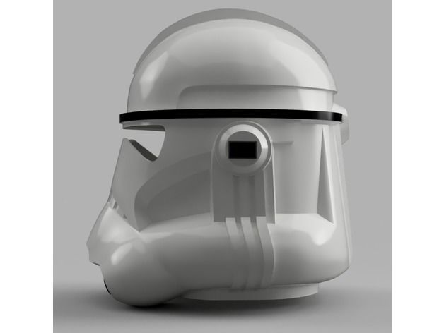 Clone Trooper Helmet Phase 2 Star Wars 3D print model_2