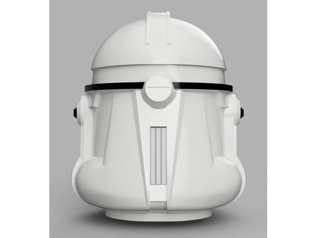 Clone Trooper Helmet Phase 2 Star Wars 3D print model_3
